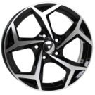 Alu kola Racing Line B5340, 18x7.5 5x100 ET41, černá + leštění