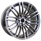 Alu kola Racing Line B1318, 19x9.5 5x120 ET38, šedivá + leštění