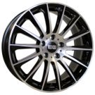 Alu kola ELITE EW02, 18x8 5x112 ET35, černá + leštění celoroční použití