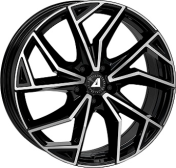 Alu kola ALUTEC ADX.02, 17x7 5x100 ET48, černá lesklá + leštění