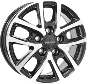 Alu kola MONACO WHEELS CL2T, 16x6.5 5x130 ET66, černá lesklá + leštění (zátěžová)