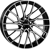 Alu kola MONACO WHEELS GP11, 19x8 5x114.3 ET47, černá lesklá + leštění