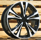 Alu kola Racing Line A5832, 18x7 5x114.3 ET40, černá + leštění