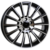 Alu kola Racing Line B1048, 18x9.5 5x112 ET35, černá + leštění