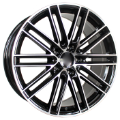 Alu kola Racing Line B1274, 20x9.5 5x130 ET55, černá + leštění