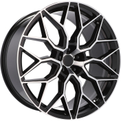 Alu kola Racing Line B1604, 23x10.5 5x112 ET25, černá + leštění (zátěžová)