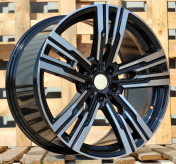 Alu kola Racing Line B1831, 20x8.5 5x112 ET25, černá + leštění