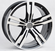 Alu kola Racing Line B5327, 19x8.5 5x120 ET25, černá + leštění