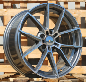 Alu kola Racing Line B5601, 17x7.5 5x112 ET27, šedivá + leštění