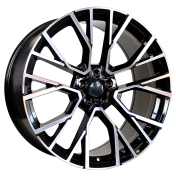 Alu kola Racing Line B5769, 22x10.5 5x112 ET43, černá + leštění (zátěžová)