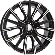 Alu kola Racing Line B5836, 19x8.5 5x112 ET25, černá + leštění