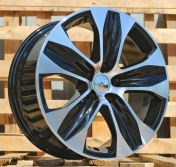 Alu kola Racing Line D2054, 18x8 5x114.3 ET35, černá + leštění