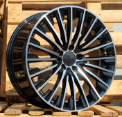 Alu kola Racing Line FBX132, 20x9.5 5x112 ET45, černá + leštění (zátěžová)