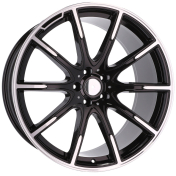 Alu kola Racing Line FE236, 21x11 5x112 ET55, černá + leštění