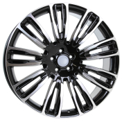 Alu kola Racing Line XE136, 20x8.5 5x108 ET45, černá + leštění (zátěžová)