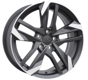 Alu kola Racing Line XE170, 16x7 4x108 ET30, černá + leštění