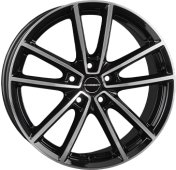 Alu kola BORBET W, 19x8 5x114.3 ET48, černá lesklá + leštění