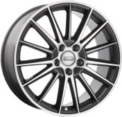 Alu kola CMS C23, 18x8 5x112 ET40, černá lesklá + leštění