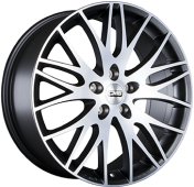 Alu kola CMS C8, 17x7.5 5x112 ET48, černá matná + leštění