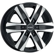 Alu kola MAK STONE 6, 18x8 6x130 ET53, černá lesklá + leštění (zátěžová)