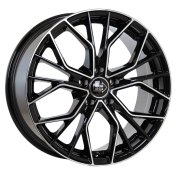 Alu kola Mille Miglia MM1020, 18x8 5x114.3 ET40, černá + leštění