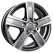 Alu kola Mille Miglia MMVN5, 17x7 5x160 ET55, šedivá + leštění (zátěžová)