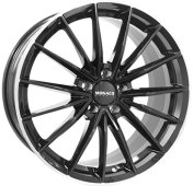 Alu kola MONACO WHEELS GP14, 18x7.5 5x114.3 ET40, černá lesklá + leštěný límec