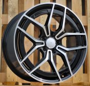 Alu kola Racing Line 3S1034, 19x8 5x112 ET43, černá + leštění