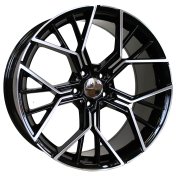 Alu kola Racing Line A5602, 20x8.5 5x112 ET25, černá + leštění