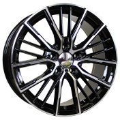 Alu kola Racing Line A5824, 18x8 5x120 ET45, černá + leštění