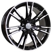 Alu kola Racing Line A7065, 19x9.5 5x120 ET38, černá + leštění