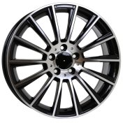 Alu kola Racing Line B1048, 16x7 5x112 ET40, černá + leštění