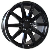 Alu kola Racing Line B1061, 19x8.5 5x112 ET43, černá + leštění