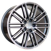 Alu kola Racing Line B1274, 20x9.5 5x130 ET55, šedivá + leštění