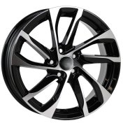 Alu kola Racing Line B1514, 16x6.5 5x98 ET39, černá + leštění