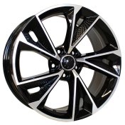 Alu kola Racing Line B1566, 18x8 5x112 ET31, černá + leštění