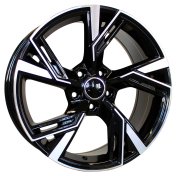 Alu kola Racing Line B1571, 17x7.5 5x112 ET40, černá + leštění