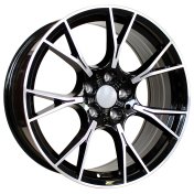 Alu kola Racing Line B1617, 20x8.5 5x120 ET33, černá + leštění