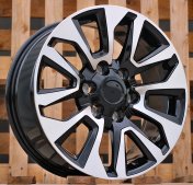 Alu kola Racing Line B1743, 18x7.5 6x139.7 ET25, černá + leštění (zátěžová)