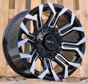 Alu kola Racing Line B1799, 17x9 6x139.7 ET12, černá + leštění