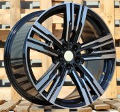 Alu kola Racing Line B1831, 21x10 5x112 ET41, černá + leštění