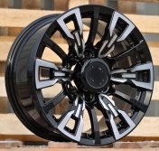 Alu kola Racing Line B1865, 17x8 6x139.7 ET10, černá + leštění