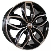 Alu kola Racing Line B5110, 17x7 5x114.3 ET50, černá + leštění