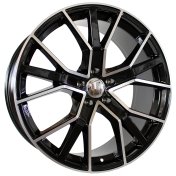 Alu kola Racing Line B5131, 22x9.5 5x112 ET31, černá + leštění