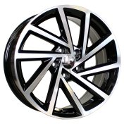 Alu kola Racing Line B5329, 17x7.5 5x112 ET45, černá + leštění