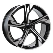 Alu kola Racing Line B5419, 17x7.5 5x112 ET40, černá + leštění