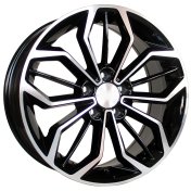 Alu kola Racing Line B5433, 17x7.5 5x108 ET50, černá + leštění