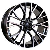 Alu kola Racing Line B5769, 21x10.5 5x112 ET43, černá + leštění (zátěžová)