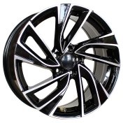 Alu kola Racing Line B5772, 18x7.5 5x112 ET45, černá + leštění