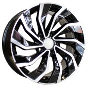 Alu kola Racing Line B5780, 17x7.5 5x112 ET45, černá + leštění